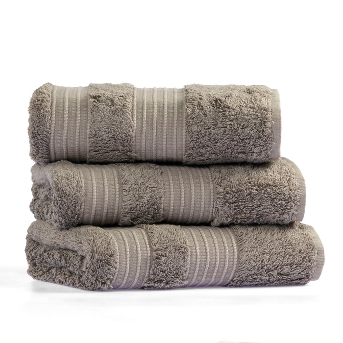 Mijölnir Toalla de Baño London Bath Warm Grey 60% Algodón 40% Bambú 685 gr/m² 100x180cm